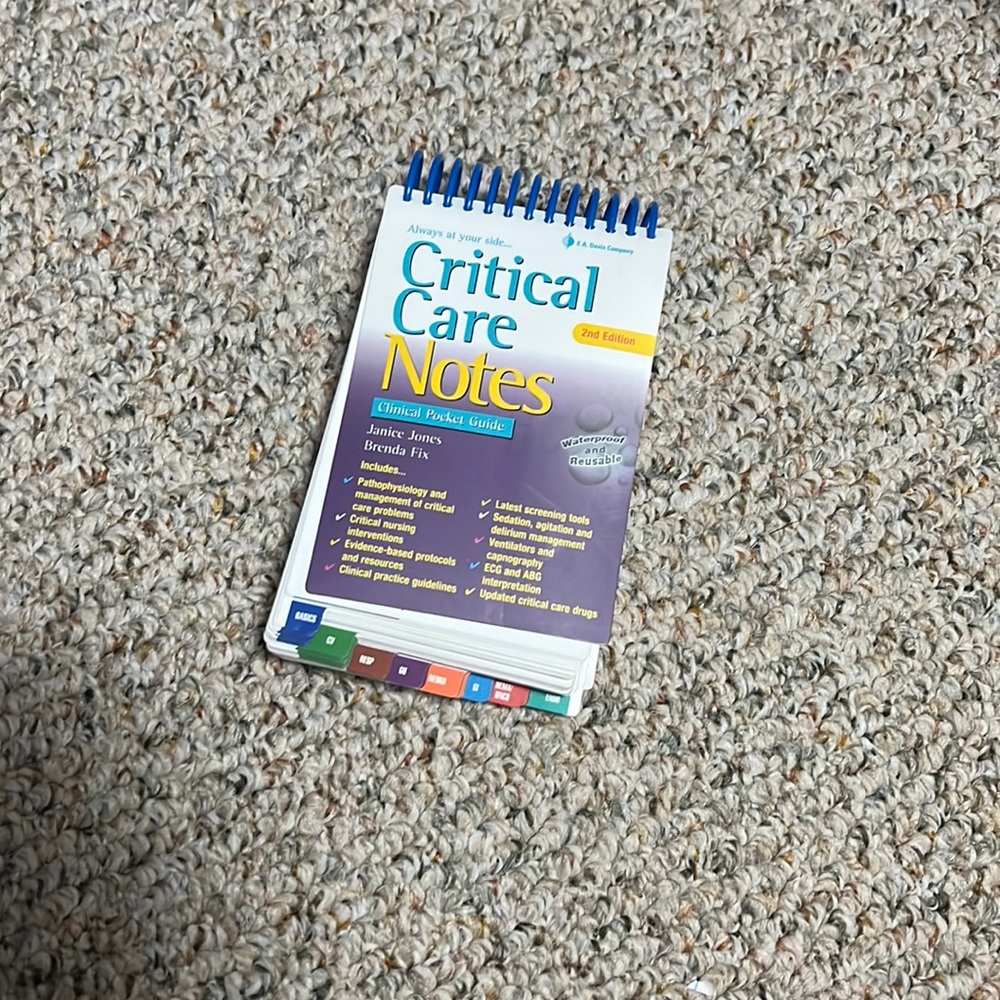 Critical Care Notes Pocket Guide 2nd Edition